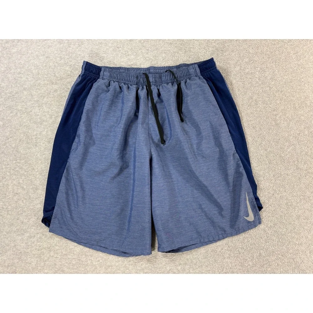 Nike Dri Fit Lined Running Shorts (Men's Large) Blue - 7